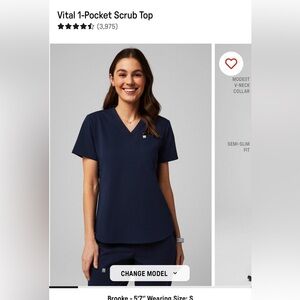 Fabletics Vital 1-Pocket Scrub Top